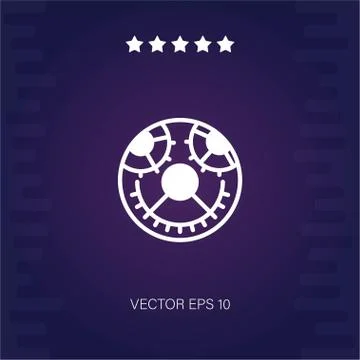 Settings vector icon Stock Illustration