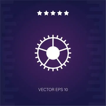 Settings vector icon Stock Illustration