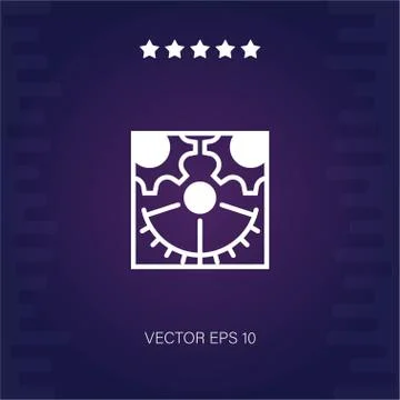 Settings vector icon Stock Illustration
