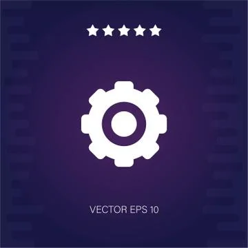 Settings vector icon Stock Illustration