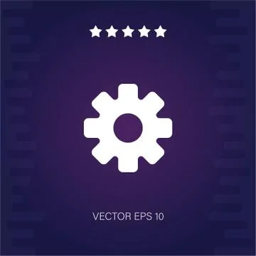 Settings vector icon Stock Illustration
