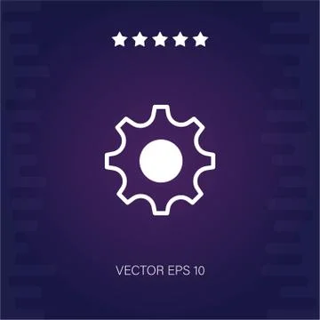 Settings vector icon Stock Illustration