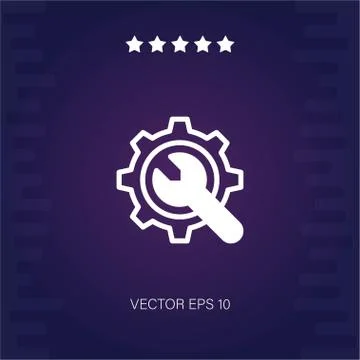 Settings vector icon Stock Illustration