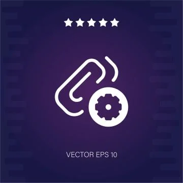 Settings vector icon Stock Illustration