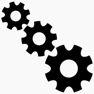 Settings vector icon. Stock Illustration