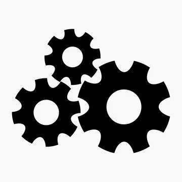 Settings vector icon. Stock Illustration