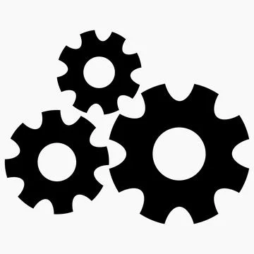 Settings vector icon. Stock Illustration