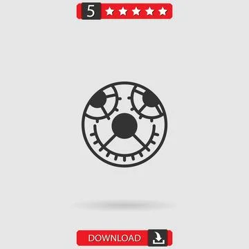 Settings vector icon Stock Illustration