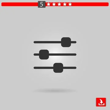 Settings vector icon Stock Illustration