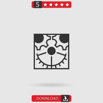 Settings vector icon Stock Illustration