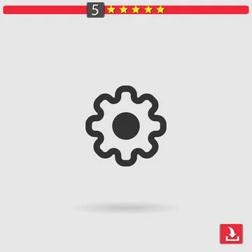 Settings vector icon Stock Illustration