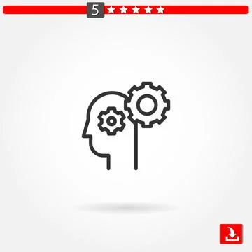 Settings vector icon Stock Illustration