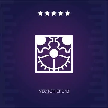 Settings vector icon Stock Illustration