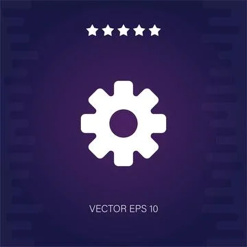 Settings vector icon Stock Illustration