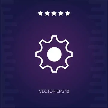 Settings vector icon Stock Illustration