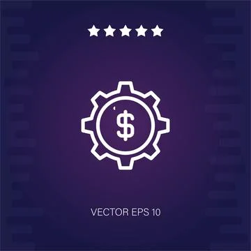 Settings vector icon Stock Illustration
