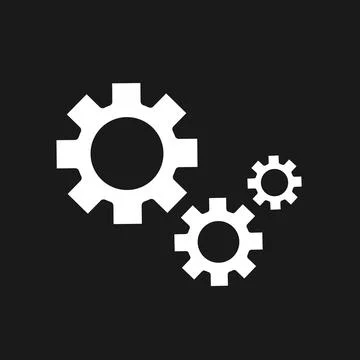 Settings vector icon. Illustration for graphic and web design. Stock Illustration