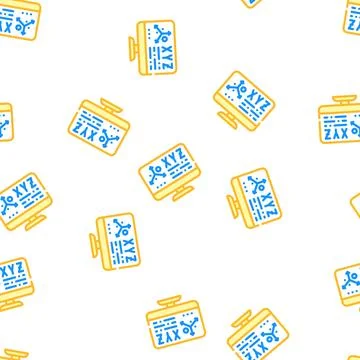 Settings vr space vector seamless pattern 스톡 일러스트