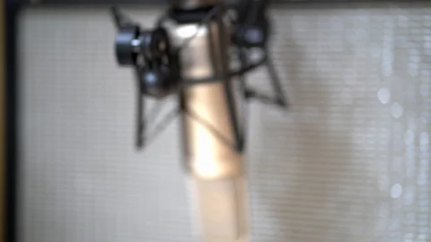 SettingUpMicrophone Stock Footage 107138213