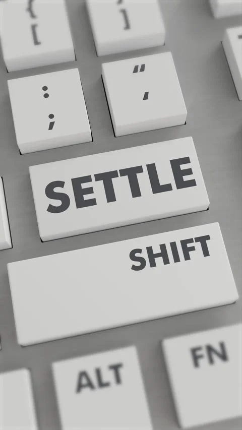 SETTLE BUTTON PRESSING ON KEYBOARD Vertical Video Stock Footage 302441276