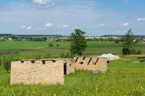 Settlement of the armed Stock Photos