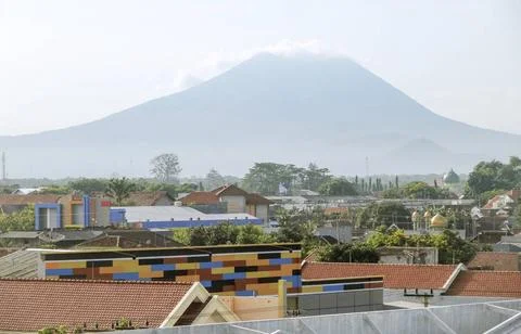 Settlement around Mount Bromo in Java settlement at Bromo Tengger Semeru N... Foto stock