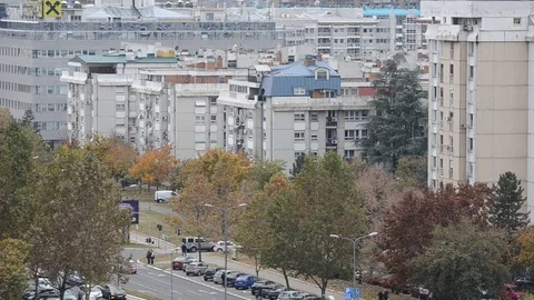 Settlement in belgrade Stock Footage 85216534