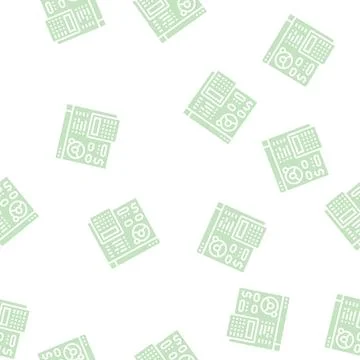 Settlements on behalf of clients glyph seamless pattern Stock Illustration