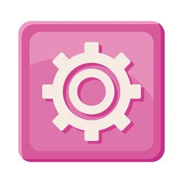 Setup app service button Stock Illustration