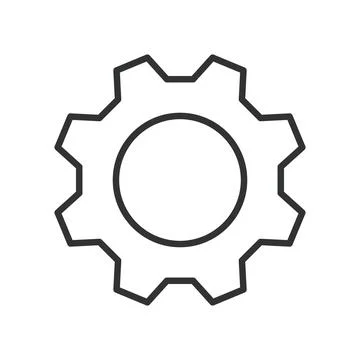 Setup, icon in line design. Setup, configuration, installation, preferences Stock Illustration