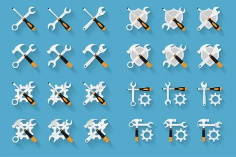 Setup icons Stock Illustration