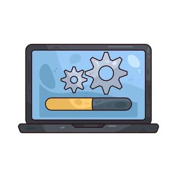 Setup illustration イラスト素材