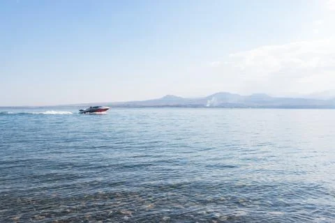 Sevan Lake, Armenia, beautiful aerial panoramic view of Sevan Lake, Geghark.. Stock Photos
