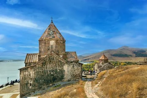 Sevanavank monastery, Armenia Sevanavank is a monastic complex located on ... 스톡 사진