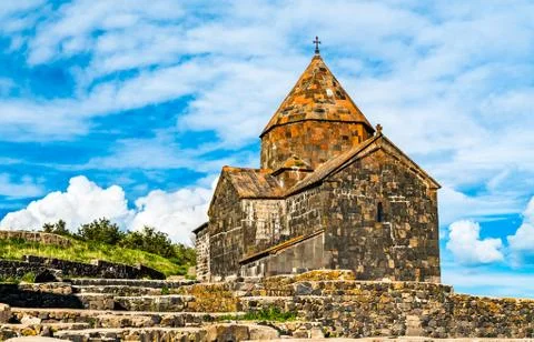 Sevanavank Monastery on Lake Sevan in Armenia Stock Photos