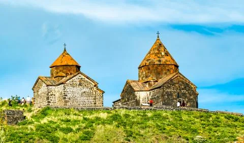 Sevanavank Monastery on Lake Sevan in Armenia 스톡 사진