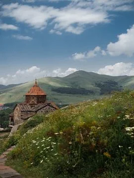 Sevanavank , a monastery on the northwestern shore of Lake Sevan, Stock Photos