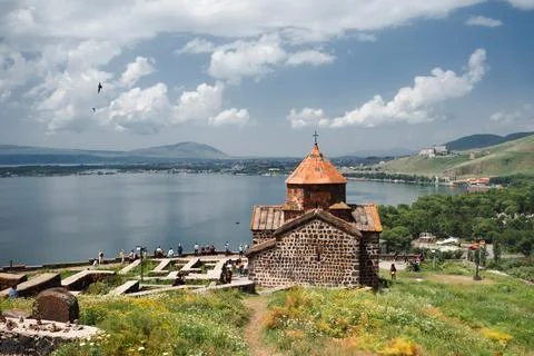 Sevanavank , a monastery on the northwestern shore of Lake Sevan, Stock Photos