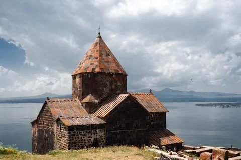 Sevanavank , a monastery on the northwestern shore of Lake Sevan, Stock Photos