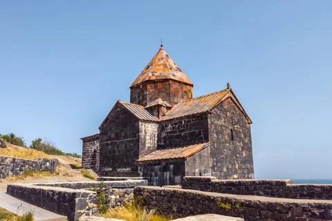 Sevanavank Monastery on the Sevan Peninsula, Armenia Stock Photos