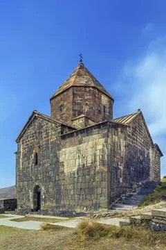 Sevanavank is a monastic complex located on a peninsula at the northwestern Stock Photos