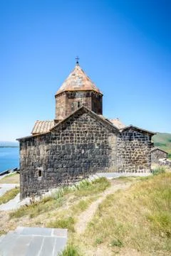 Sevanavank (Sevan Monastery), a monastic complex located on a  shore of Lake Stock Photos