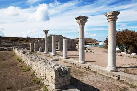 SEVASTOPOL, CRIMEA - OCTOBER, 07. 2017: Historical and Archaeological Museum Stock Photos