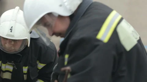 SEVASTOPOL,CRIMEA/RUSSIA-firefighter basic first aid training 2 Stock Footage 50450425