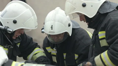 SEVASTOPOL,CRIMEA/RUSSIA-firefighter basic first aid training 3 Stock Footage 50450439