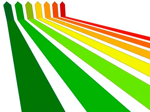 Seven arrows Stock Illustration