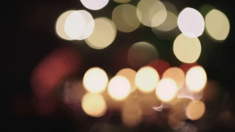 Seven burning candles Stock Footage 104516058