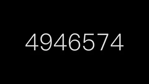 Seven-digit number random fast scrolling Stock Footage 275678182