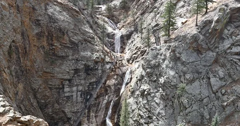 Seven Falls Colorado Stockbeeldmateriaal 89580146