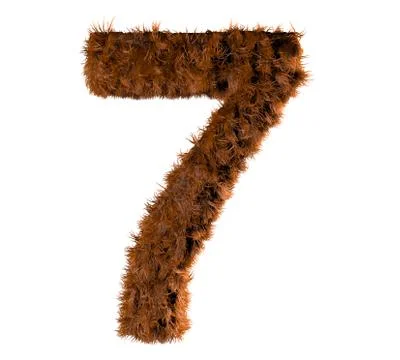 Seven fur Stock Illustration
